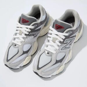 New Balance Gray and White Athletic Shoes